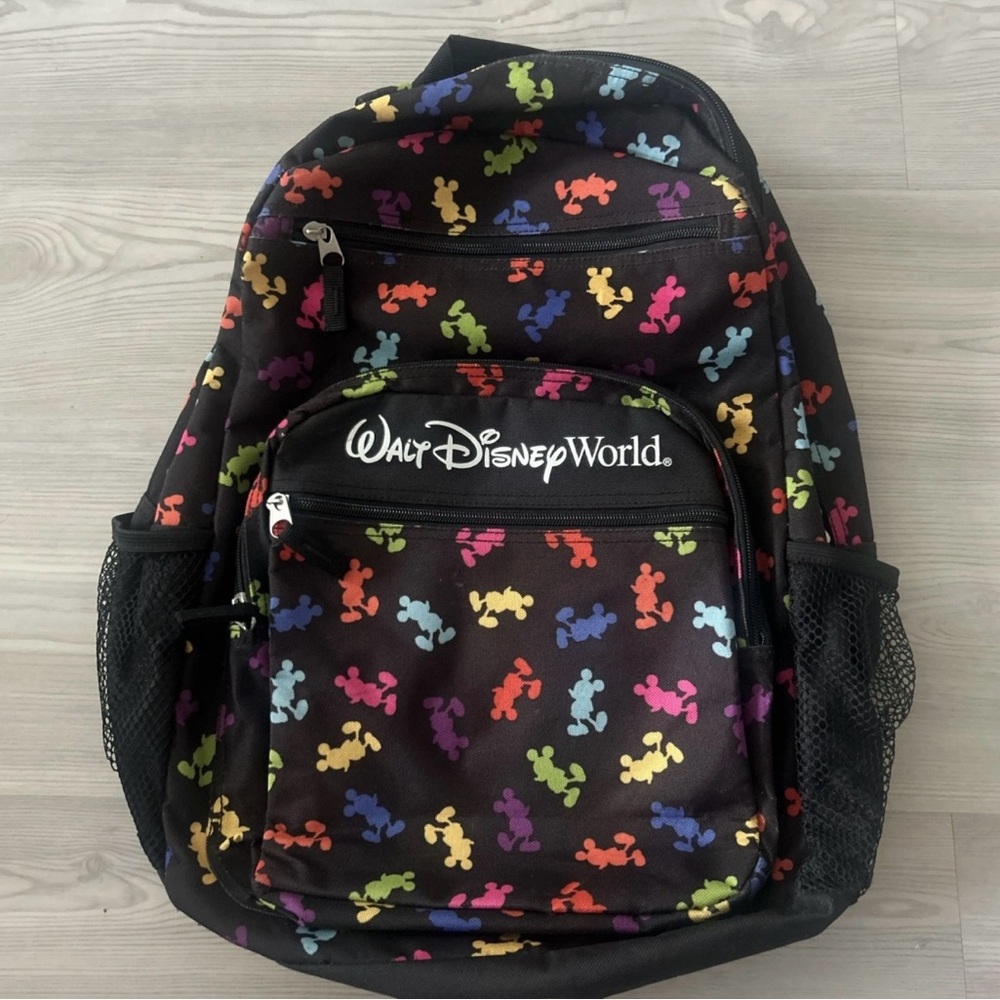 Walt Disney World Backpack - Colorful Mickey Mouse Design